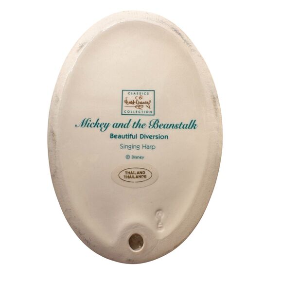 WDCC "Beautiful Diversion" Singing Harp Mickey and the Beanstalk Harp Figurine - Picture 12 of 12